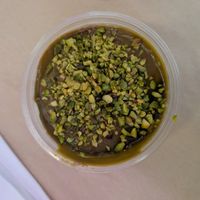 Pistachio cheesecake at Green M'ama in Naples