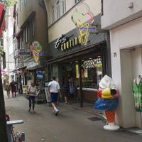 Terrace to the left at Cafe Cortina  in Friedberg
