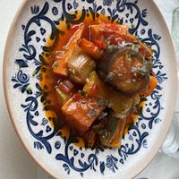 The veggies in tomato sauce  at Johnny's Restaurant & Bar in Skiathos