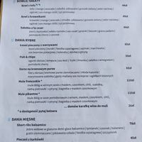 Menu at Restauracja Nowa Jastarnia in Jastarnia