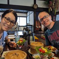 Café renovated from an old temple kitchen. Super beautiful and historical design. at Kanshin-ji Kuri - 観心寺  in Kawachinagano