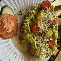 Avocado on toast  at Rat.Haus.Cafe in Wolfratshausen