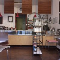 Interior at Aux Deux Portes Cafe in Geneva