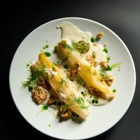 Chicorée (Vegan)
- Mandel, Senfsaat, Dill at Crackers in Berlin