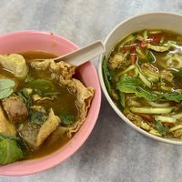 Both dishes 14MYR total   at Chen Ee Vegetarian Food 正一素食 in Ipoh