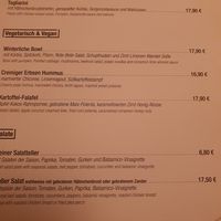 Menu in November 2024 at Wulflamstuben in Stralsund