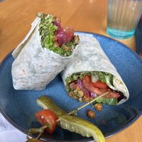 Chickpea wrap (veganized)  at Receiver Coffee Co - The Brass Shop in Charlottetown