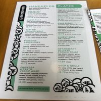 Menu  at Receiver Coffee Co - The Brass Shop in Charlottetown