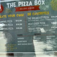 Pizza menu  at The Brunch Box - Maybe closed in Omaha