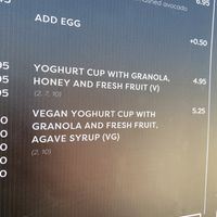 Vegan yogurt and granola   at The Hungry Whale in Jersey