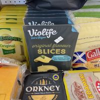 Vegan cheese slices  at Final Checkout in Shetland Islands