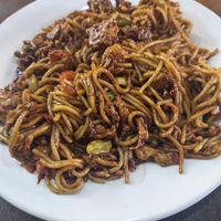 Vegan chicken noodles at Veggie Master in Birmingham