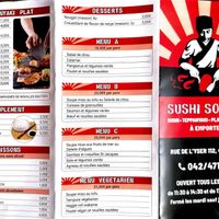 Menu : Notamment un menu végétarien à 15,80€   at Sushi Soleil in Ans