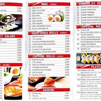 Reste du menu : makis avocat, concombre, canneberge et avocat   at Sushi Soleil in Ans