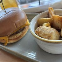 Vegan Breakfast Sandwich with Potatoes  at Three Birds Cafe in Winter Garden
