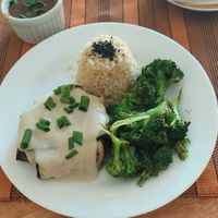 Medalhão a la creme com shimeji at Natural Robles in Sao Thome Das Letras