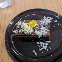 Coconut chocolate brownie at Khu Khu Milford in Milford