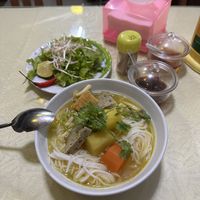 Curry noodles at Quán Chay Trường Lâm in Hoi An