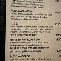 Sandwich Menu  at The Kettle in Manhattan Beach