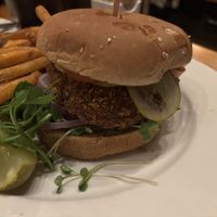 Black bean burger  #Veganuary at The Kettle in Manhattan Beach