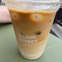 Oat latte  at Blank Street Coffee - Ludgate Circus in London