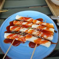 Rice cake at Café Hanjan in Berlin