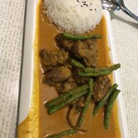 Curry mutton rice  at Vegetarian Express Cafe in Northeast Singapore