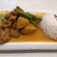 curry mutton rice at Vegetarian Express Cafe in Northeast Singapore