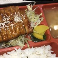 W5 unagi bento set with jap rice $12  at Vegetarian Express Cafe in Northeast Singapore
