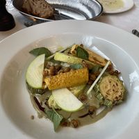 Fantastic courgettes with mint   at Hotel de Goudfazant in Amsterdam