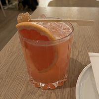 Haiku (gin, grapefruit juice, plum syrup, lime juice, orange bitters). Amazing!!  at Bloom Sushi Botanique in Quebec