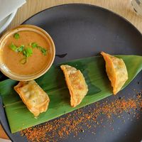 Gyozas at Bloom Sushi Botanique in Quebec