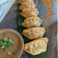 Dumplings at Bloom Sushi Botanique in Quebec