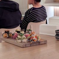 Another tables incredible 24 roll spread at Bloom Sushi Botanique in Quebec