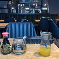 Einsicht in die Küche / cooles Design  at Anami Restaurant in Kempten