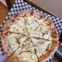 Potato pizza at Black Oven in Kenora