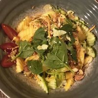 Golden mango salad at Maman in Berlin