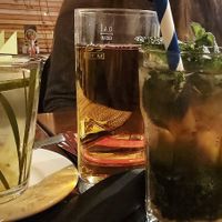 Ginger tea, applejuice, mojito mocktail at Maman in Berlin