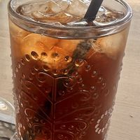 Peach ice tea for me!   at Vegera   in Mykonos