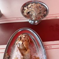 Canolo and ice cream  at Tita la Vedette in Buenos Aires