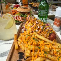 Vegan loaded hot dog!  at OhMA Gent in Ghent