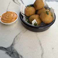 Croquettes with cheeze   at OhMA Gent in Ghent