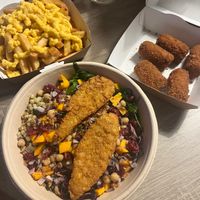 Truffle croquettes, pumpkin salad, cheese fries at OhMA Gent in Ghent