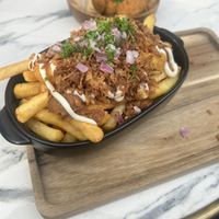 Loaded fries   at OhMA Gent in Ghent