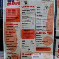 Menu page at Oh!Ma at OhMA Gent in Ghent