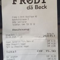  at FREDY dä Beck in Schlieren