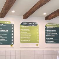 Menu options, all vegan  at Ginger in Split