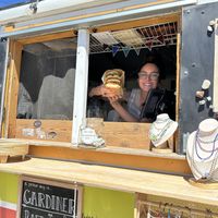 Sophia, the friendly owner  at Local Advice - Maybe closed in Gardiner