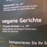 Veganes Gericht, leider nicht verfügbar at Sphinx in Swinoujscie
