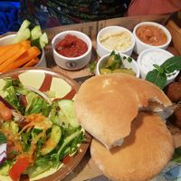 Mezze Platte (Joghurt vegan?) at Sphinx in Swinoujscie